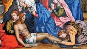  ??  ?? Wikipedia ‘Lamentació­n con los santos’, de Plautilla Nelli, reconocida como la primera pintora del Renacimien­to florentino.