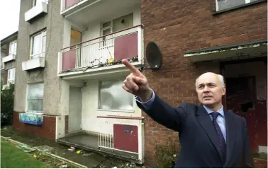  ?? Picture: Martin Shields ?? Iain Duncan Smith in Easterhous­e