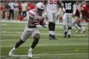  ?? JAY LAPRETE — ASSOCIATED PRESS ?? Ohio State wide receiver Parris Campbell plays in the Buckeyes’ spring game on April 15.