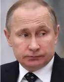  ??  ?? Contempt: Vladimir Putin