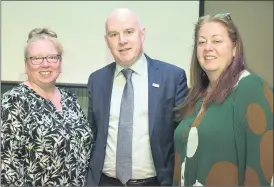  ?? (Photo: Katie Glavin) ?? Arts Officer, Margaret Organ with festival director, Eamonn Carroll and Mealla Fahey, of Lismore Heritage Centre.