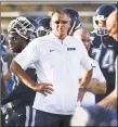  ?? Stephen Dunn / Associated Press ?? UConn head coach Randy Edsall weighed in on the California bill that will enable college athletes to accept endorsemen­t money.