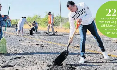  ?? ALEJANDRA PÉREZ / EL SOL DE PARRAL ?? Fue parte de la cuadrilla que trabajó ayer