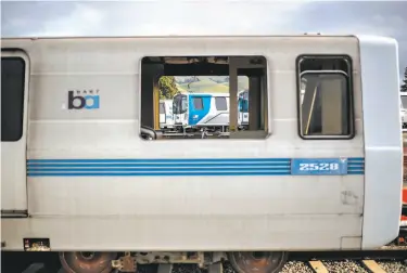  ?? Photos by Noah Berger / Special to The Chronicle 2019 ?? BART’s legacy car plan allows you to “extend the lives of decommissi­oned train cars in creative and innovative ways” as the transit agency slowly replaces more than 650 outdated cars with the new fleet.