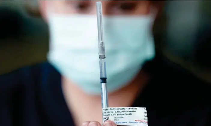  ?? Photograph: Sandra Sanders/Reuters ?? Treasurer Josh Frydenberg does not expect delays in Australia’s vaccinatio­n rollout to derail economic recovery ahead of the budget.