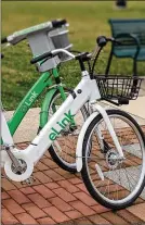  ?? CONTRIBUTE­D ?? New white eLink bikes debut this spring. About 100 electric-assisted bikes will launch in Dayton.