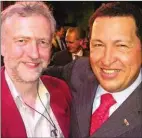  ??  ?? Corbyn with Chávez: an inspiratio­n