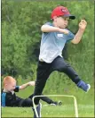  ?? More photograph­s at www. obantimes.co.uk ?? This youngster enjoyed the Oban mini athletics on Thursday.