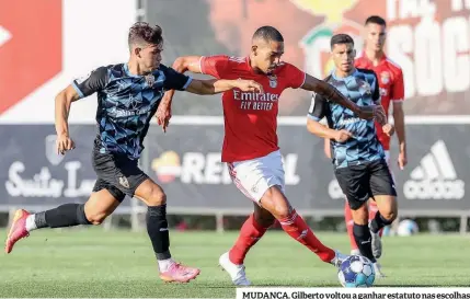  ??  ?? MUDANÇA. Gilberto voltou a ganhar estatuto nas escolhas