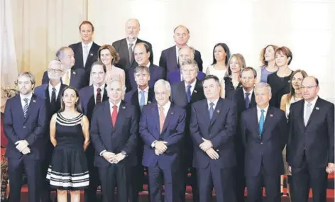  ?? FOTO: AGENCIAUNO ?? Los 23 ministros de Sebastián Piñera, han comenzado el trabajo para elegir seremis y jefes de gabinetes.