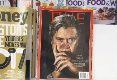  ?? Mark Lennihan / Associated Press ?? A recent issue of Time magazine appears at a newsstand in New York City. The acquiring company, Meredith Corp., publishes popular monthly magazines such as Family Circle and Better Homes and Gardens.