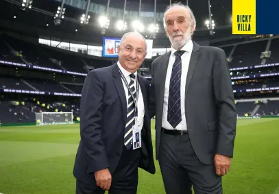  ??  ?? Left and above
Then and now: Ossie and Ricky celebrate 1981 FA Cup success; then visit Spurs’ deluxe new digs