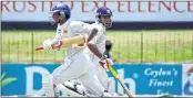  ??  ?? Mahela Jayawarden­e made 374, Kumar Sangakkara 287