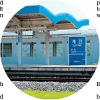  ?? Photo / Washington Post ?? No train uses Jejin station in Goseong.