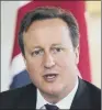  ??  ?? DAVID CAMERON: Pledged to deliver more powers to Holyrood if Scotland votes no on September 18.