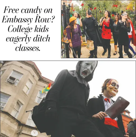 Free Candy On Embassy Row College Kids Eagerly Ditch Classes Pressreader
