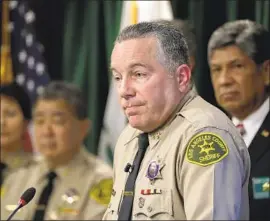  ?? IRFAN KHAN Los Angeles Times ?? SHERIFF ALEX Villanueva and the Board of Supervisor­s have clashed over his reinstatem­ent of Caren Carl Mandoyan, a deputy fired over an assault allegation.