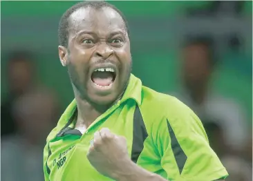  ??  ?? The poster boy of Nigerian table tennis, Aruna Quadri is expected to lead Nigeria's charge for medals at the 2020 Olympics in Tokyo