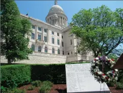  ?? Submitted photo ?? The Statehouse Garden of Heroes honors 28 Rhode Islanders who have died in military service since Sept. 11, 2001.