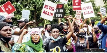  ??  ?? Activists have been protesting against police brutality in Nairobi