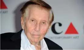  ??  ?? Sumner Redstone in 2013. His empire included Viacom and CBS and he was famous for his catchphras­e ‘content is king’. Photograph: Richard Shotwell/Invision/AP