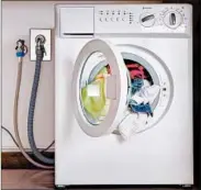  ?? DREAMSTIME ?? Remember to inspect your washing machine hose to ensure a tight fit and prevent summer interior flooding.
