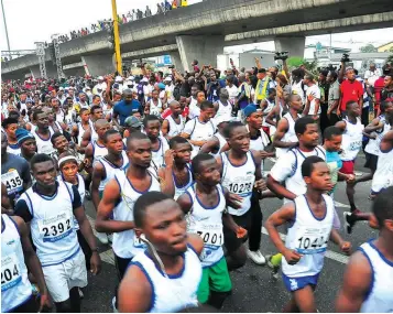  ??  ?? Runners from across the world are expected at the Enugu Half Marathon scheduled for November.