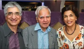  ??  ?? INSPIRATIO­NS: Father Yashvir, left, mother Usha and her father Raghubir