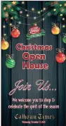  ?? Special ?? Christmas Open House 2021