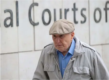  ??  ?? Michael Shine on his way into Dublin Circuit Criminal Court.