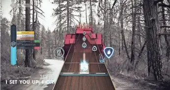  ??  ?? A screenshot from Guitar Hero Live and its new GHTV mode, which lets you compete online.
ACTIVISION