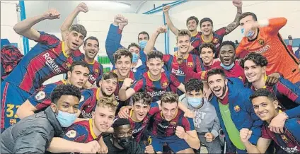  ?? FOTO: GARCÍA SIRVENT ?? El Barça de Pimienta quiere más
Tras sumar 25 puntos de 33, luchará por el ascenso a Segunda División A en la próxima fase