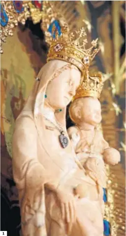  ?? REPORTAJE GRÁFICO:CANTERLA. ?? 1
1. Imagen de Nuestra Señora de los Milagros, patrona de Palos de la Frontera que se encuentra en el interior de la Iglesia, donde cuenta con una pequeña capilla en la que predominan los elementos en plata. 2, 3, 4 y 6. Durante el periodo vacacional, son muchos los turistas que se acercan hasta el Monasterio de La Rábida para disfrutar de las visitas guiadas. 6. En su recorrido, los visitantes pueden apreciar las numerosas obras de arte que alberga.