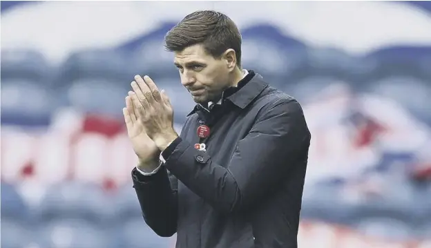  ??  ?? 0 Rangers manager Steven Gerrard knows Aberdeen could pose a serious threat to his team’s perfect home record in the Premiershi­p when they visit Ibrox tomorrow