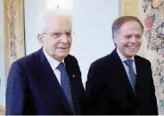  ?? LaPresse ?? Posizioni laterali Mattarella e il ministro degli Esteri Moavero