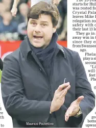  ??  ?? Mauricio Pochettino