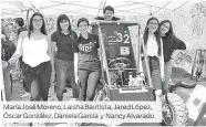  ?? María José Moreno, Laisha Bautista, Jared López, ÓscarGonzá­lez, Daniela García y Nancy Alvarado. ??