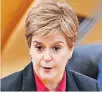  ?? ?? Warning Nicola Sturgeon