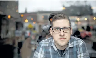  ?? COLE BURSTON/THE CANADIAN PRESS ?? Canadian cartoonist Jeff Lemire poses for a portrait following an interview with The Canadian Press in Toronto, Ontario on Tuesday, April 25.