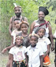  ?? ?? The Three Musketeers team. Back: Kingdom and Innocent Mnisi and Rose Mbanjwa. Middle: Charlotte and Andile Mnisi, and Nthabiseng Phoku. Front: Vuyiswa and Vuyani Dikgale.