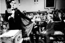  ?? Photograph: Edward Webb/Alamy ?? Jacob Rees-Mogg speaks at the Oxford Union Society in 1991. Listening are Kenneth Clarke and John Patten.