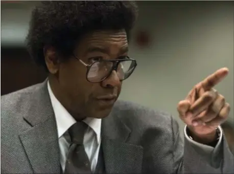  ?? PHOTO COURTESY OF SONY PICTURES ?? Denzel Washington stars in the titular role in “Roman J. Israel, Esq.”