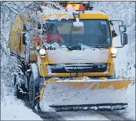  ??  ?? SNOW ALERT: Ploughs back in action