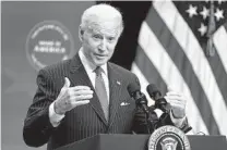  ?? EVAN VUCCI AP FILE ?? President Joe Biden has moved quickly to reverse Trump administra­tion policies on energy and the environmen­t.