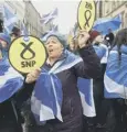  ??  ?? 0 The SNP could be set to miss out on a majority in May