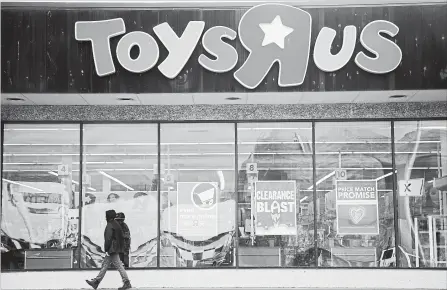 ?? JULIO CORTEZ THE ASSOCIATED PRESS ?? The 82 Canadian Toys R Us stores will remain open as a new buyer is sought and could include some of its top 200 American stores as part of a deal.