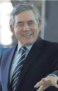  ?? Picture: PA. ?? Gordon Brown is proposing a new post-Brexit home rule for Scotland.