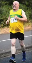  ??  ?? Dominic Fagan gives it his all in the Dromiskin 5k.