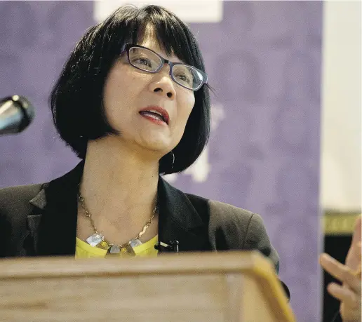  ?? Tyler Anderson / Natio nal Post ?? NDP MP Olivia Chow speaks to York University students, in part, on political activism if desired change isn’t attained.