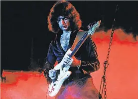  ??  ?? Ritchie Blackmore, con Rainbow, en Barcelona, en 1981.